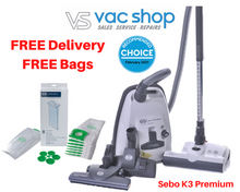 Load image into Gallery viewer, Sebo K3 Premium Vacuum Cleaner Special Price and free bags &amp; shipping