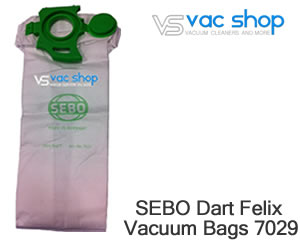 sebo 7029 synthetic vacuum cleaner bag