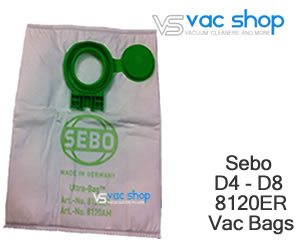 sebo 8120ER D4 D8 synthetic vacuum bag