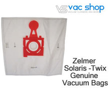 Load image into Gallery viewer, zelmer solaris twix genuine vacuum bags