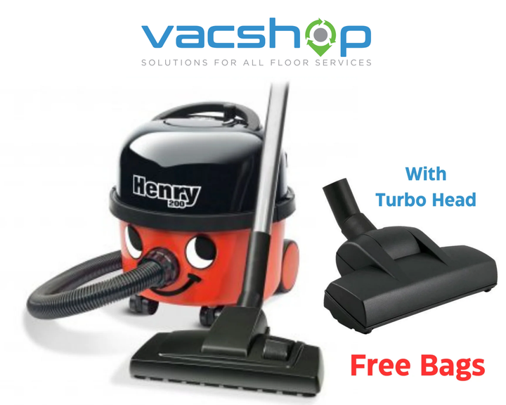 Henry HVR200 Vacuum Cleaner Deal with Turbo Head and Generic Free Bags