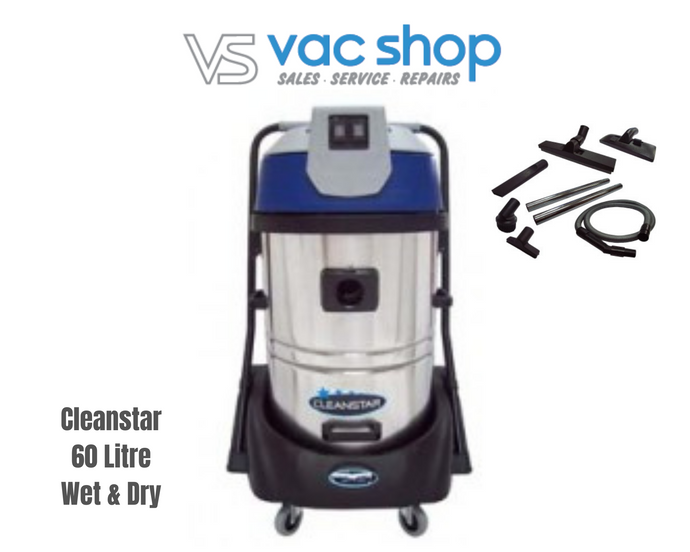 Cleanstar 60L Commercial Wet N Dry Vacuum