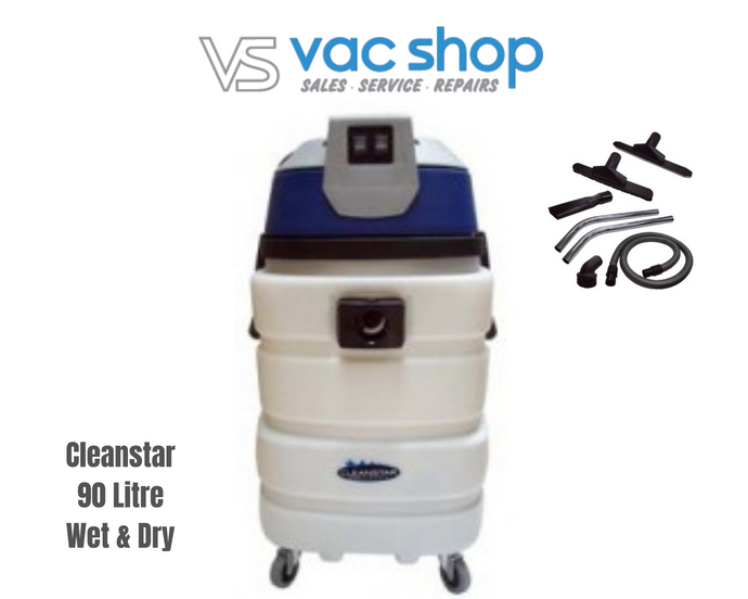 Cleanstar 90L Commercial Wet N Dry 2 Motor Vacuum