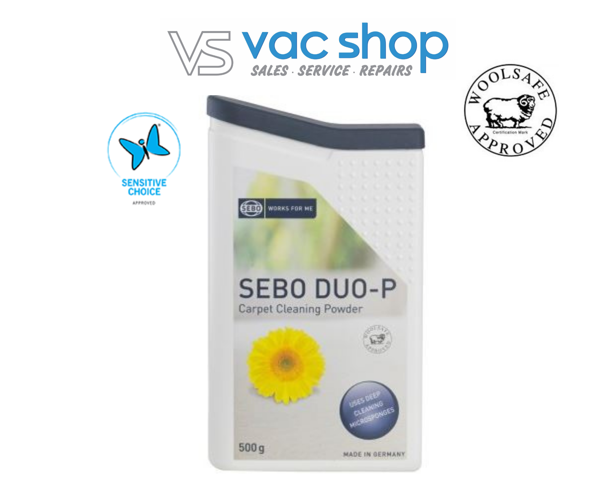 Sebo DUO-P Dry Carpet Stain Remover 0478 – Vac Shop