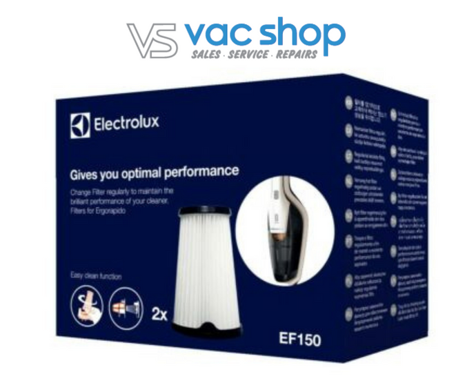 Electrolux Ergorapido Filters 2pk Genuine EF150