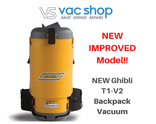 Ghibli T1-v2 Backpack Commercial Vacuum Cleaner with IEC plug