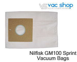 Nilfisk gm100 sprint vacuum bags