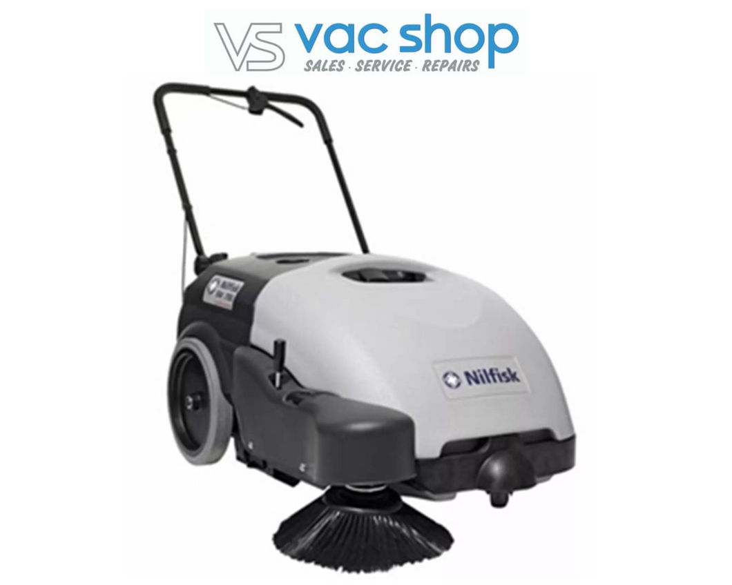 Nilfisk SW750 Mid Sized Walk Behind Sweeper – Vac Shop
