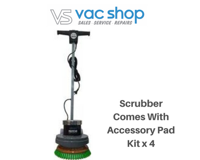 Polystar Orbital Floor Polisher and Cleaner PS-001  - Hard Floor Polisher / Scrubber comes with accessory pad kit  x 4