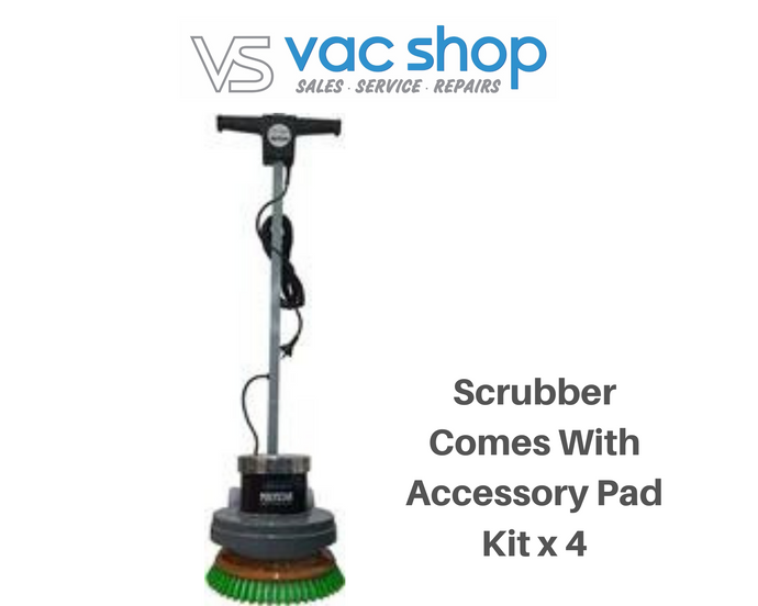 Polystar Orbital Floor Polisher and Cleaner PS-001  - Hard Floor Polisher / Scrubber comes with accessory pad kit  x 4