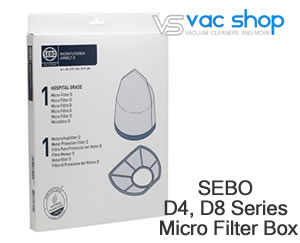 Sebo 8191ER D4 Pro, D8 Premium Micro Filter Box