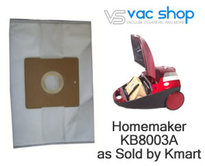 homemaker KB8003A vacuum cleaner bags