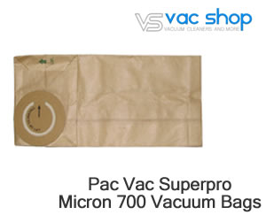 Pac Vac Superpro Micron 700 Vacuum Cleaner Bags