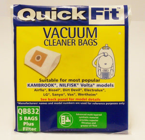 Volta U4015 compatable Vacuum bags