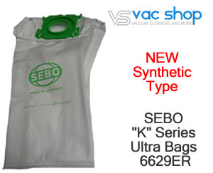 sebo 6629 synthetic vacuum cleaner bag